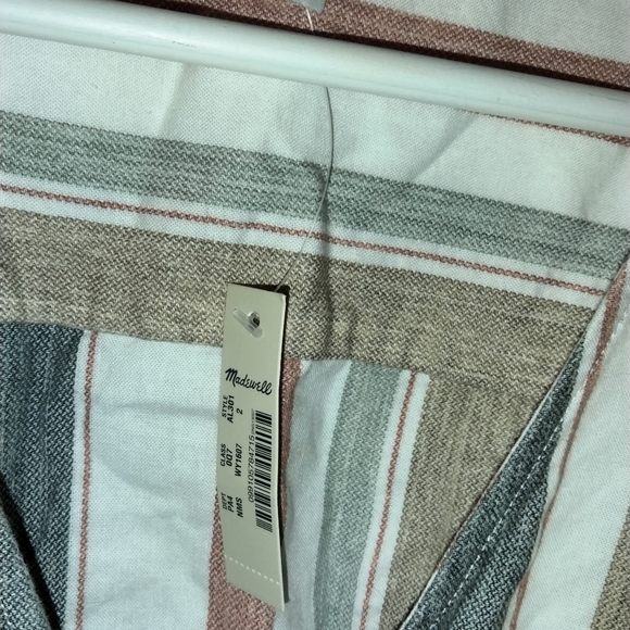 NWT Madewell striped tie waist jumpsuit size 2 - Picture 7 of 11